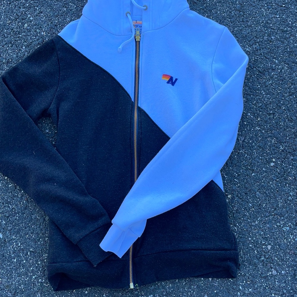 Aviator Nation Black and White hoodie size small